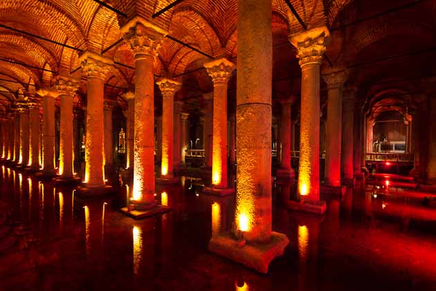 The Basilica Cistern (Yerebatan Sarnici) in Istanbul